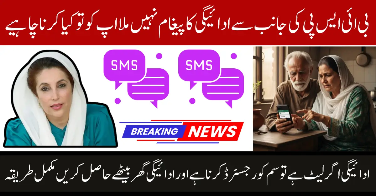 BISP 8171 Resolve SMS Issues And Why Payment Is Late
